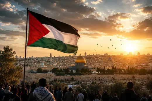 Respectful editorial visual representing the Palestine humanitarian crisis and urgent aid needs in Gaza