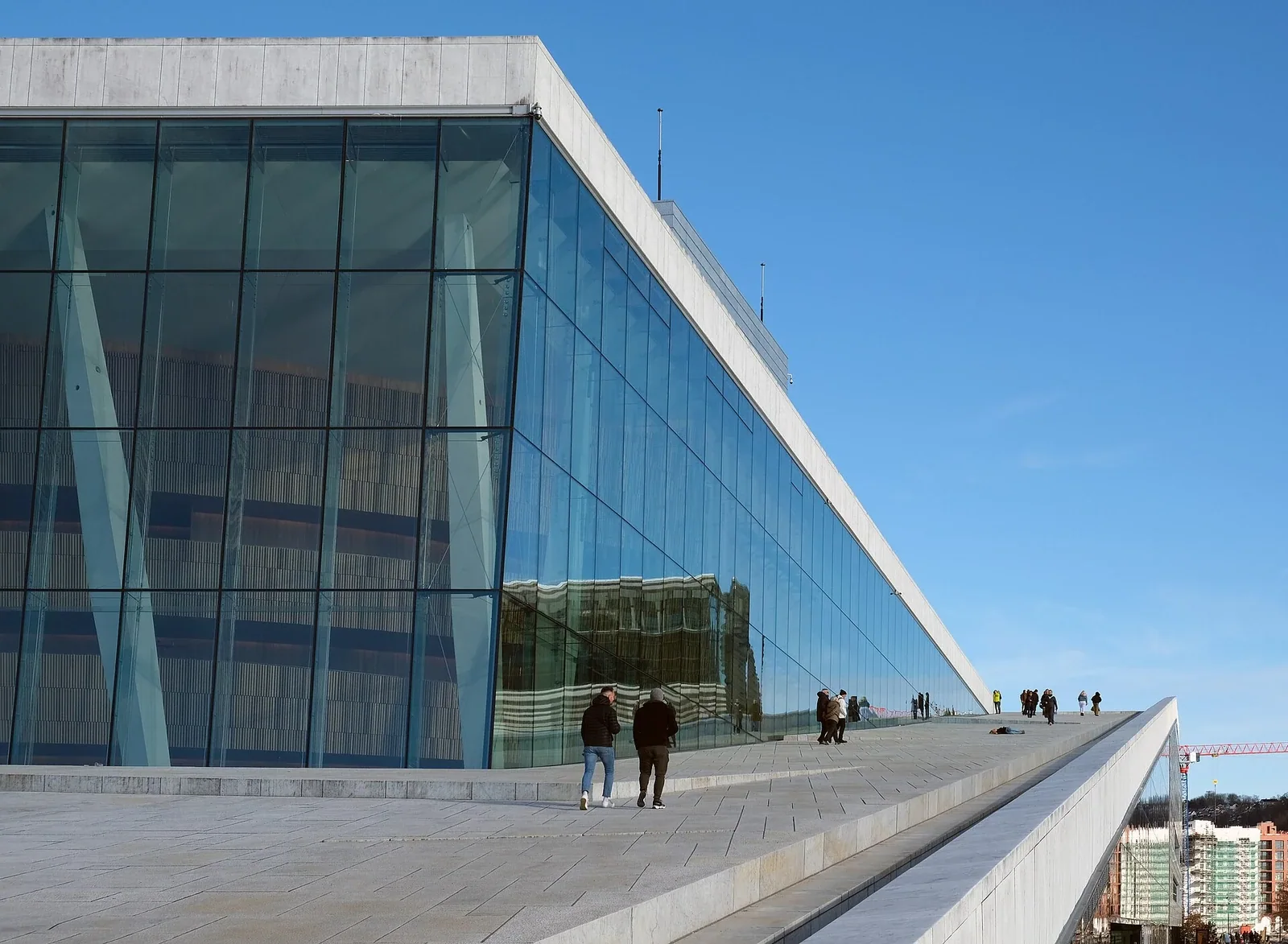 Opéra d’Oslo, front de mer et toit accessible