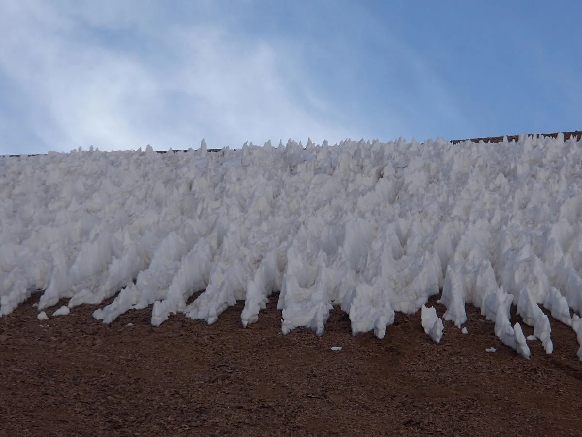 Penitentes en Agua Negra, Andes
