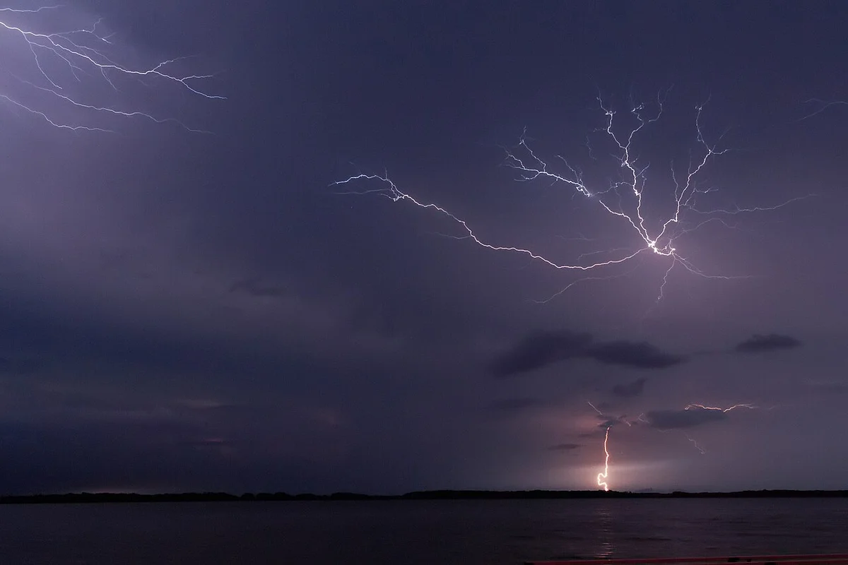 Relámpago del Catatumbo en la región del lago Maracaibo, Venezuela
