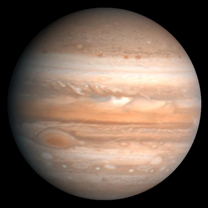 Bandes nuageuses de Jupiter et Grande Tache rouge