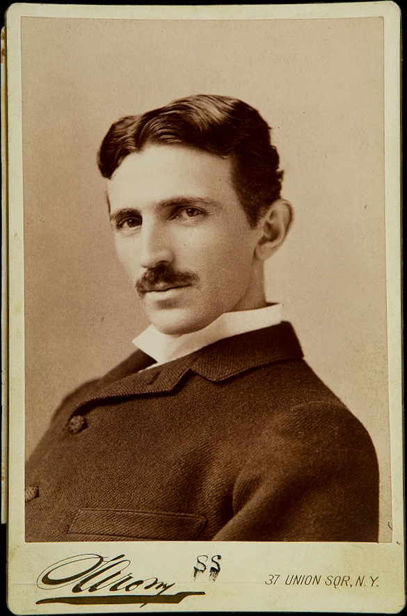Portrait de Nikola Tesla par Napoleon Sarony