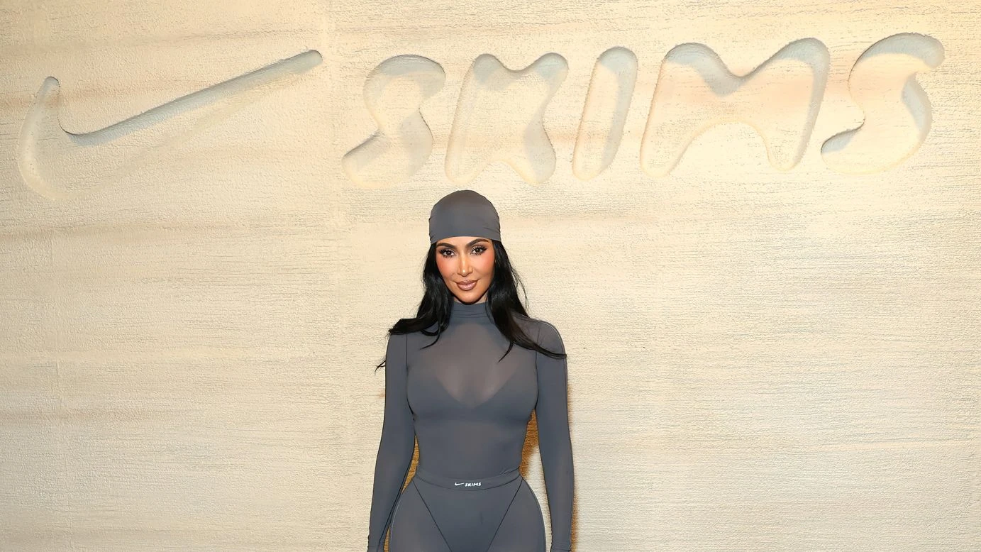 Kim Kardashian at the NikeSKIMS launch event in New York on September 24, 2025
