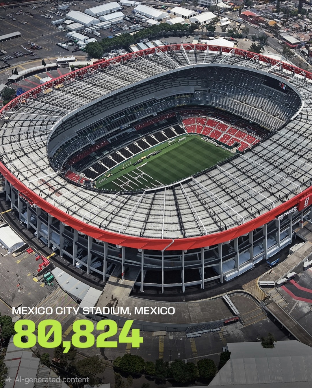 Mexico City Stadium aerial view